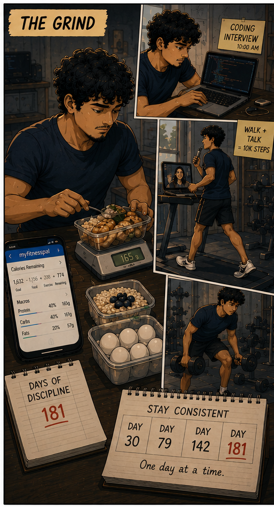 The grind — 181 days of discipline